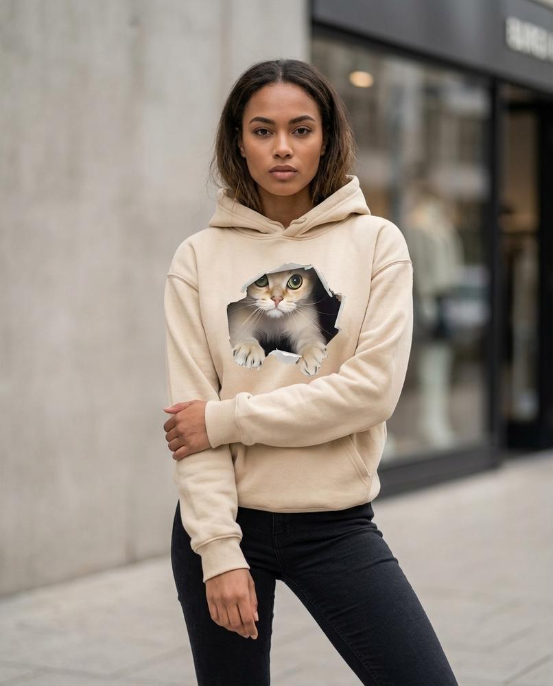 Zumieze - Eltir | Printed Relaxed Fit Hoodie Women