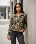 Zumieze - Latir | Camouflage Stand-Collar Sweatshirt Women
