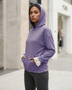 Zumieze - Dalin | Lace-Trimmed Heathered Hoodie Women