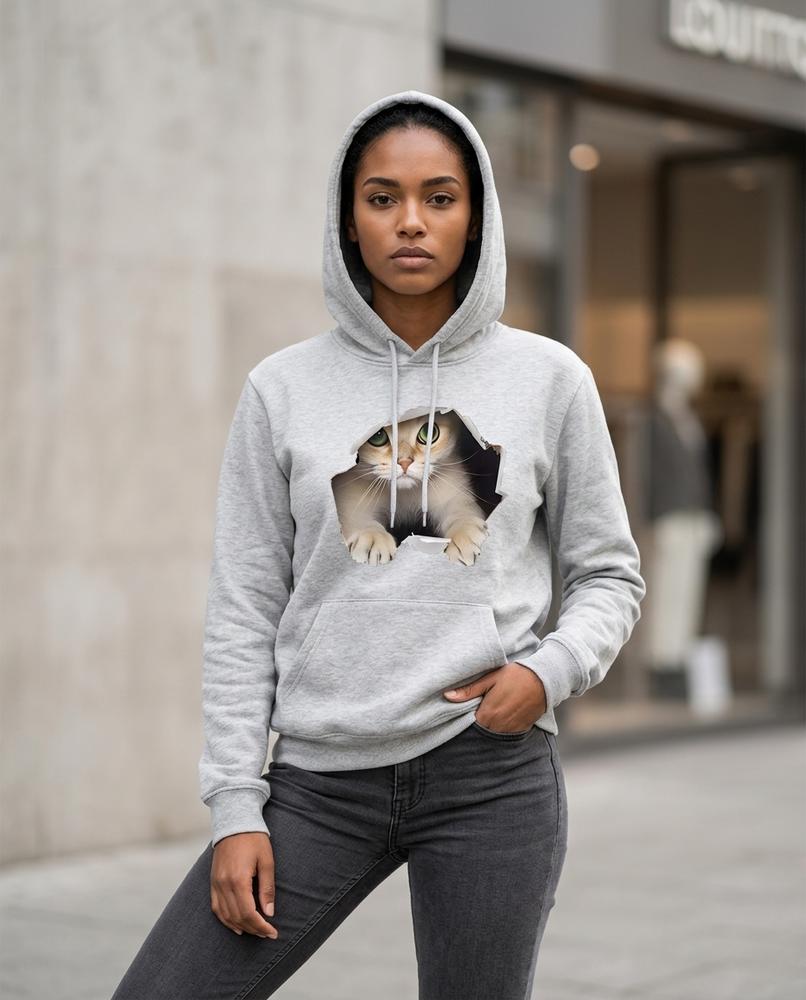 Zumieze - Eltir | Printed Relaxed Fit Hoodie Women