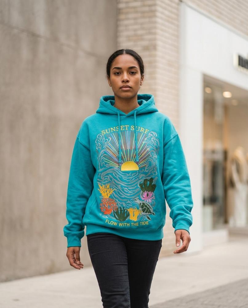Zumieze - Nosel | Embroidered Relaxed-Fit Hoodie Unisex