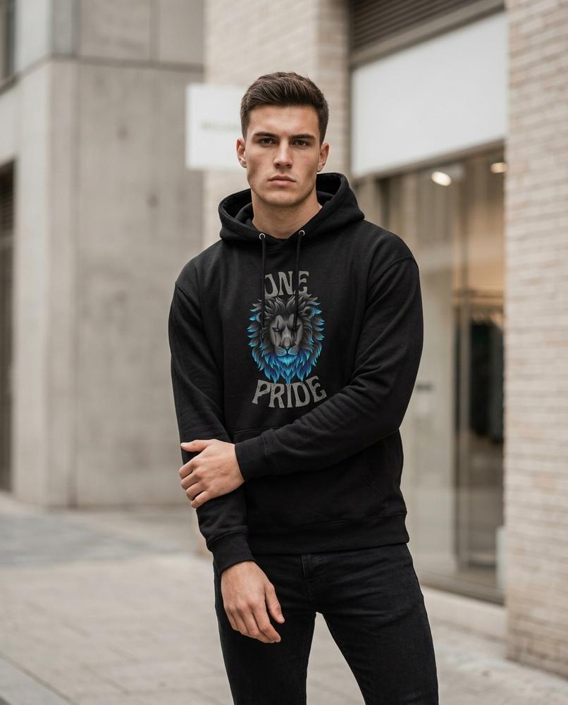 Zumieze - Lamel | Graphic-Print Loose-Fit Hoodie Unisex