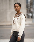 Zumieze - Losan | Sailor-Collar Cropped Sweatshirt Women