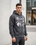 Zumieze - Mitir | Zip-Up Printed Hoodie Unisex
