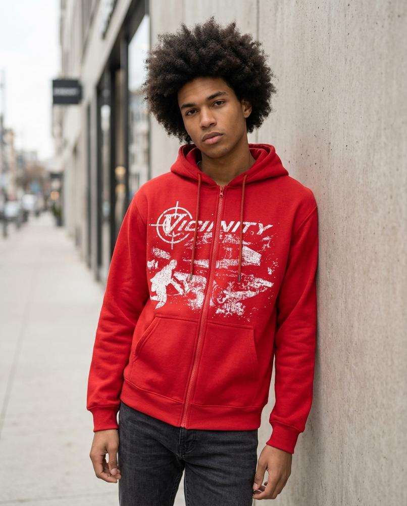 Zumieze - Mitir | Zip-Up Printed Hoodie Unisex