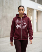 Zumieze - Mitir | Zip-Up Printed Hoodie Unisex
