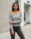 Zumieze - Lator | Off-Shoulder Heathered Sweatshirt Women