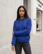 Zumieze - Netal | Cable-Knit Hooded Hoodie Women