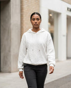 Zumieze - Netal | Cable-Knit Hooded Hoodie Women