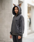 Zumieze - Nimel | Zip-Up Eared Hoodie Unisex