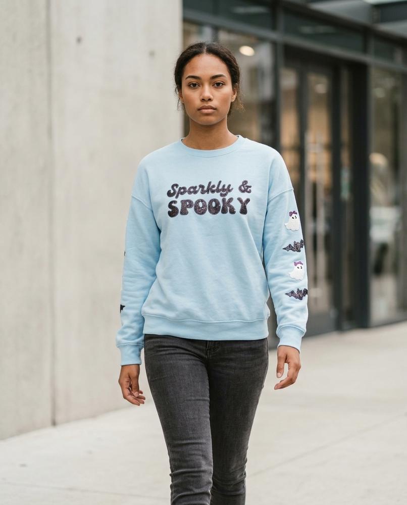 Zumieze - Vetor | Sequined Long-Sleeved Sweatshirt Women