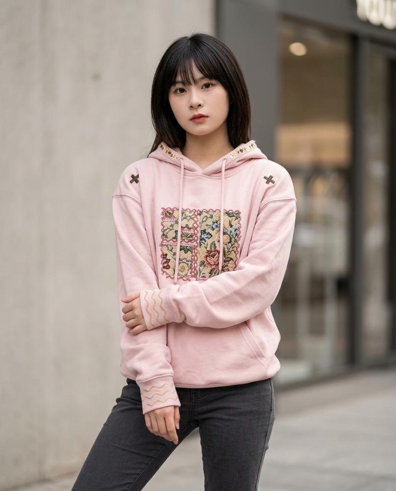 Zumieze - Nomir | Embroidered Appliquéd Hoodie Women