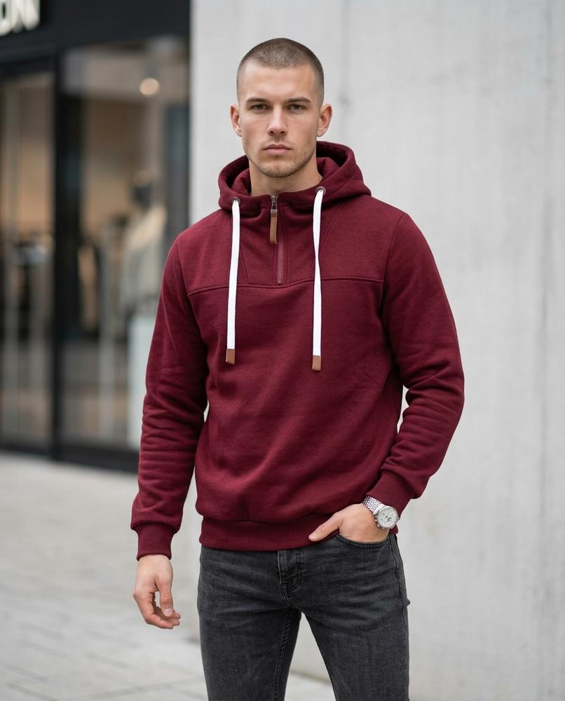 Zumieze - Eodas | Half-Zip Slim Fit Hoodie Men