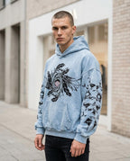 Zumieze - Tuwik | Printed Acid-Washed Hoodie Unisex