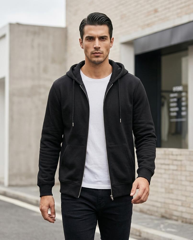 Zumieze - Yehul | Zip-Up Lined Hoodie Men