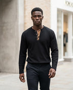 Zumieze - Kemam | Waffle-Knit Button-Placket Shirt Men