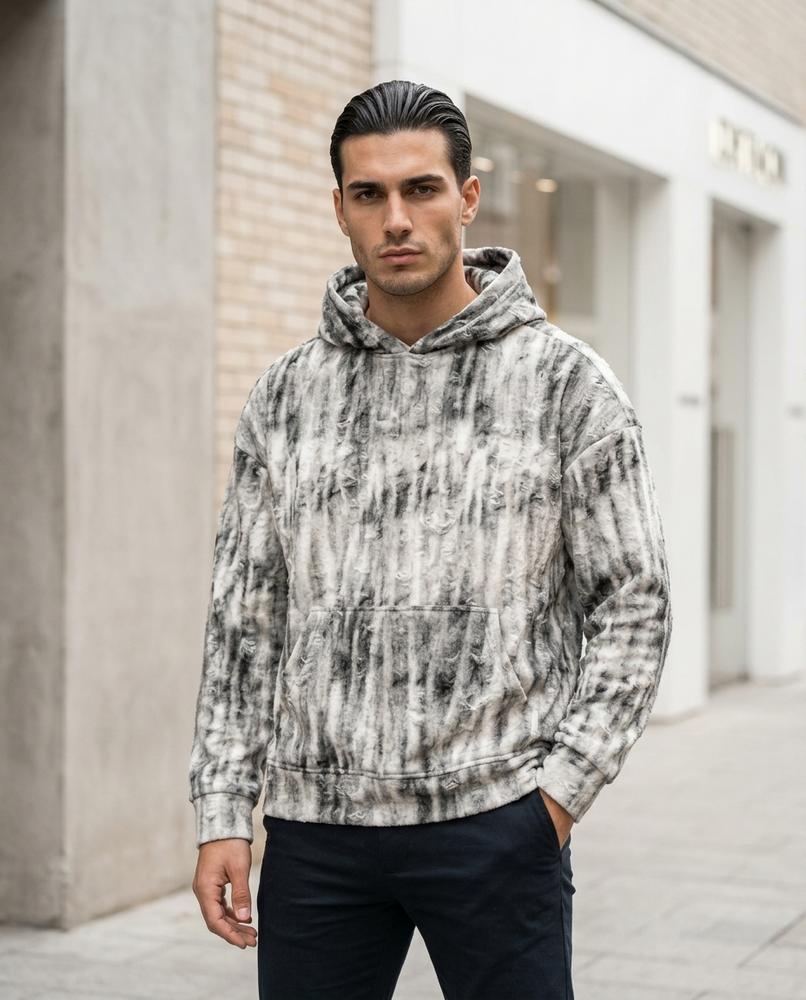 Zumieze - Vazor | Textured Marbled Hoodie Unisex