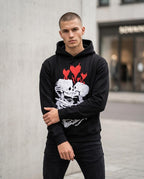 Zumieze - Yiwev | Printed Loose-Fit Hoodie Men