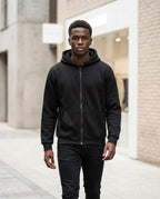 Zumieze - Milin | Zip-Up Solid-Color Hoodie Men
