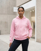 Zumieze - Milin | Zip-Up Solid-Color Hoodie Men