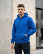 Zumieze - Milin | Zip-Up Solid-Color Hoodie Men