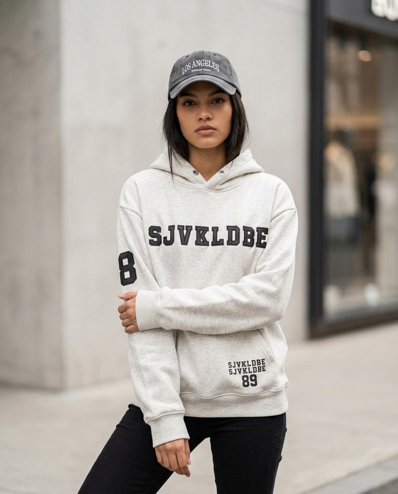 Zumieze - Nirel | Printed Relaxed-Fit Hoodie Unisex