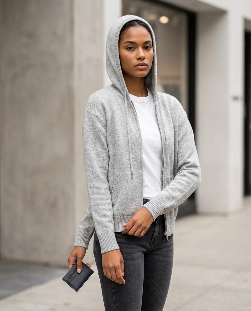Zumieze - Rilen | Zip-Up Knitted Knit Cardigan Women