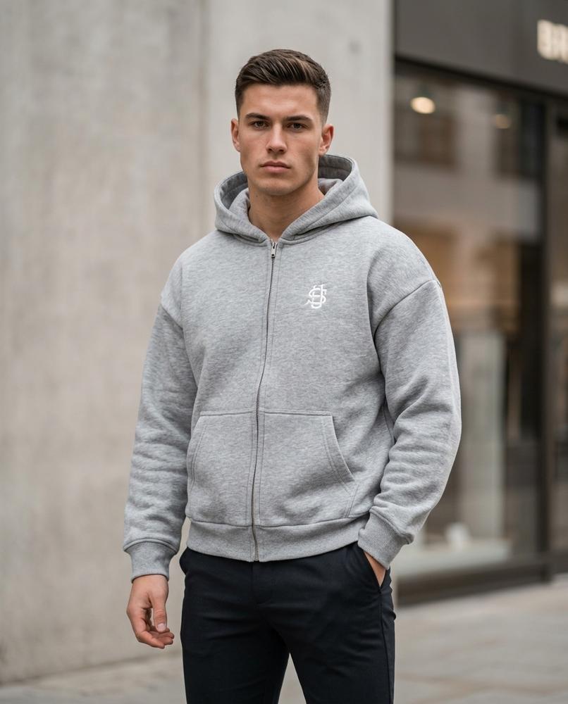 Zumieze - Nemin | Zip-Up Oversized Hoodie Men