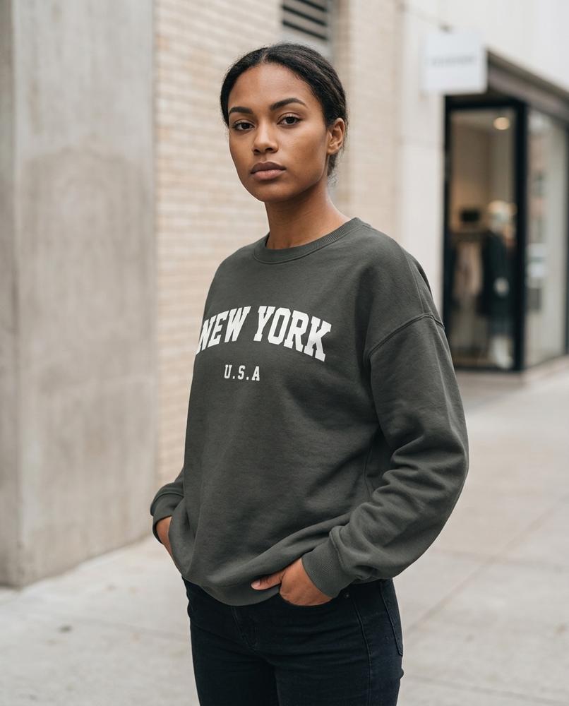 Zumieze - Damir | Printed Crewneck Sweatshirt Unisex