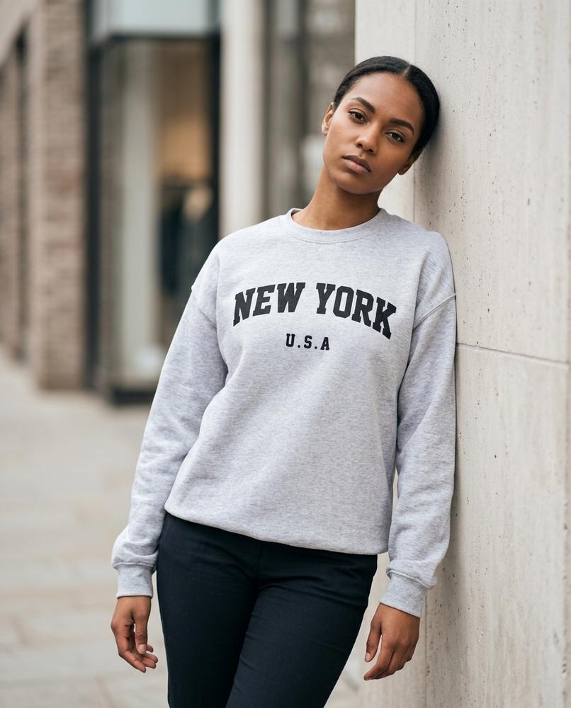 Zumieze - Damir | Printed Crewneck Sweatshirt Unisex