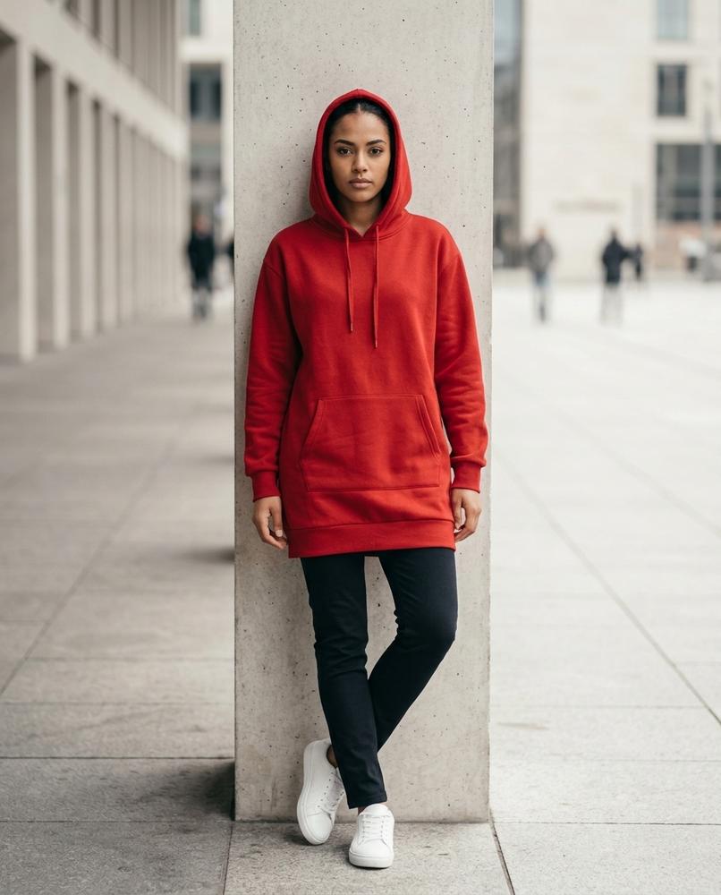 Zumieze - Lysel | Fleece Longline Hoodie Women