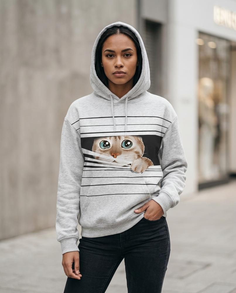 Zumieze - Vital | Striped Printed Hoodie Women