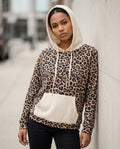 Zumieze - Niser | Leopard Print Waffle Knit Hoodie Women