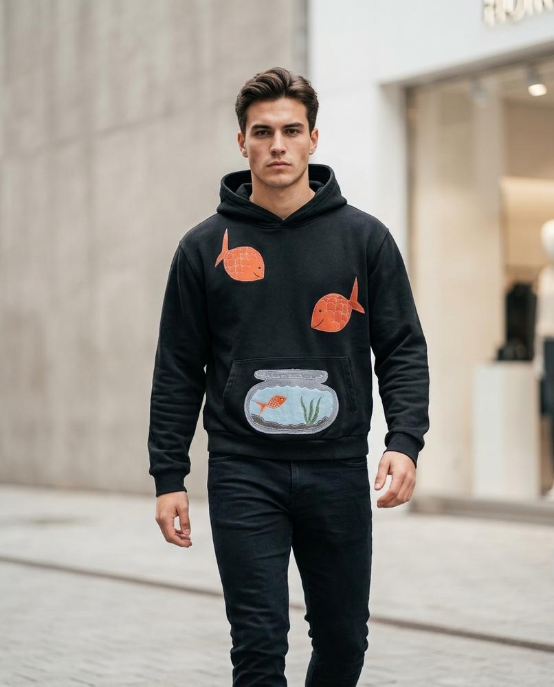 Zumieze - Yorel | Appliquéd Long-Sleeved Hoodie Men
