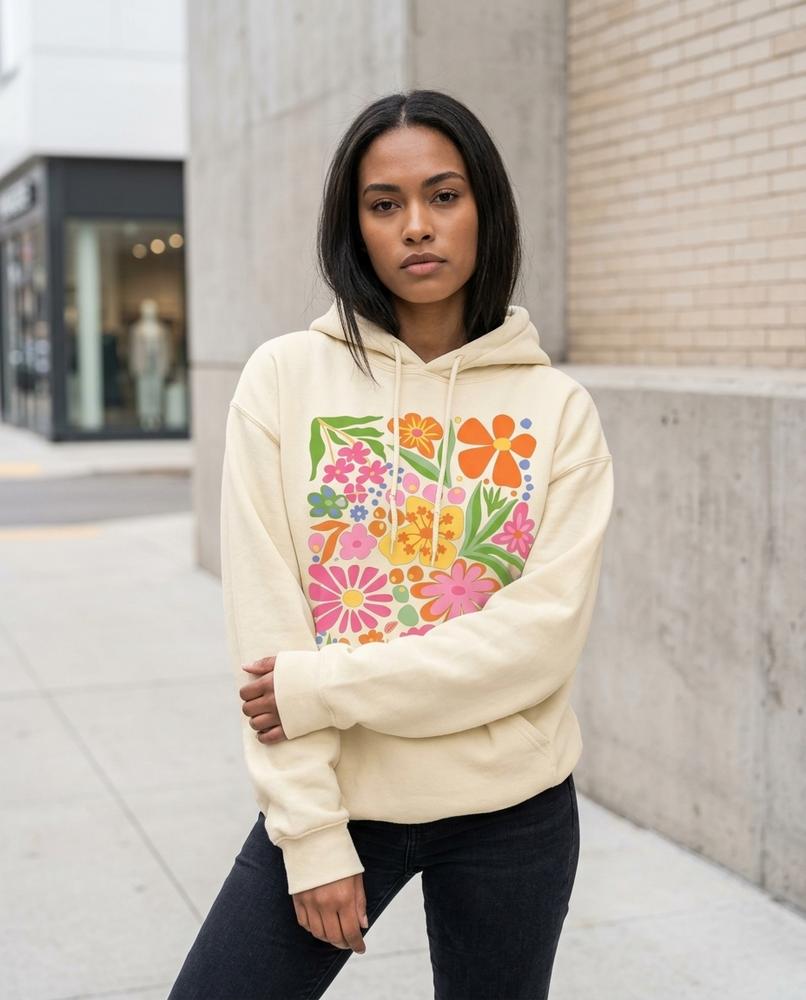 Zumieze - Elrel | Printed Fleece-Lined Hoodie Unisex