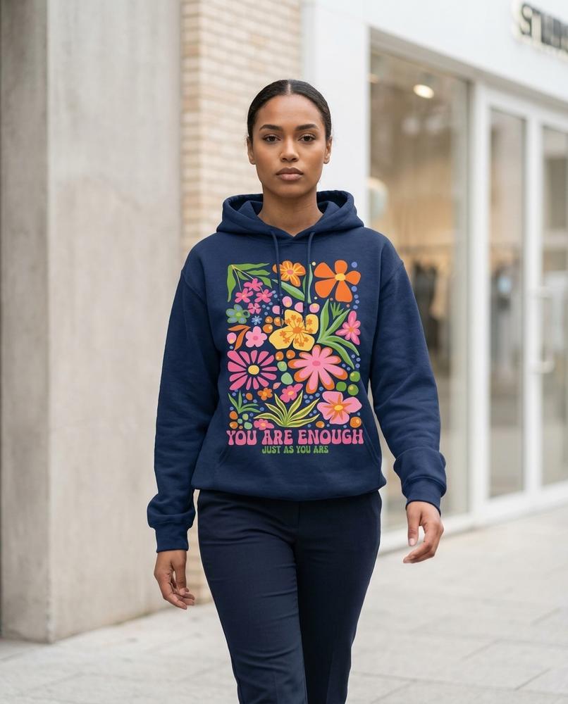 Zumieze - Elrel | Printed Fleece-Lined Hoodie Unisex