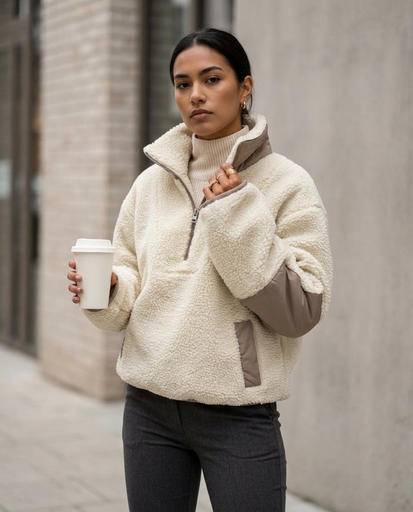 Zumieze - Cosin | Fleece Quarter-Zip Jacket Women