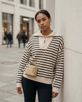 Zumieze - Ninav | Striped Quarter-Zip Sweater Women
