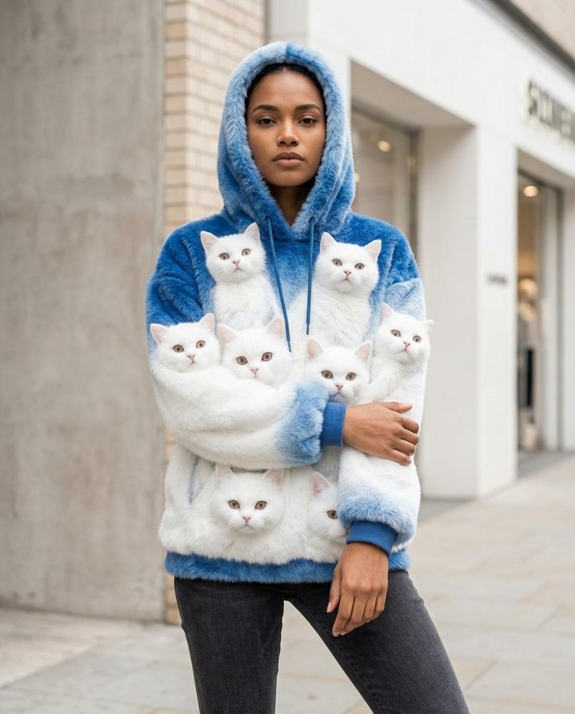 Zumieze - Venor | Plush Printed Hoodie Women