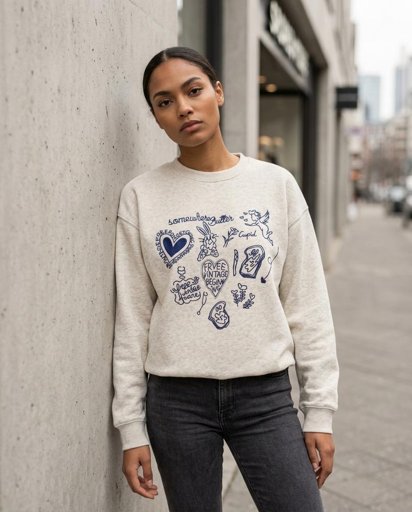 Zumieze - Alkar | Printed Crewneck Sweatshirt Women