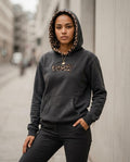 Zumieze - Alsen | Leopard-Print Washed Hoodie Women