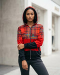 Zumieze - Vimon | Plaid Zip-Up Hoodie Women