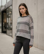 Zumieze - Lolom | Striped Lightweight Sweater Unisex