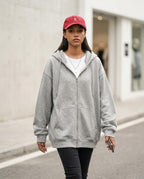 Zumieze - Keken | Zip-Up Relaxed-Fit Hoodie Women