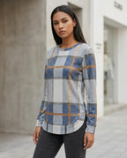 Zumieze - Lalan | Plaid Long-Sleeved Tunic Women