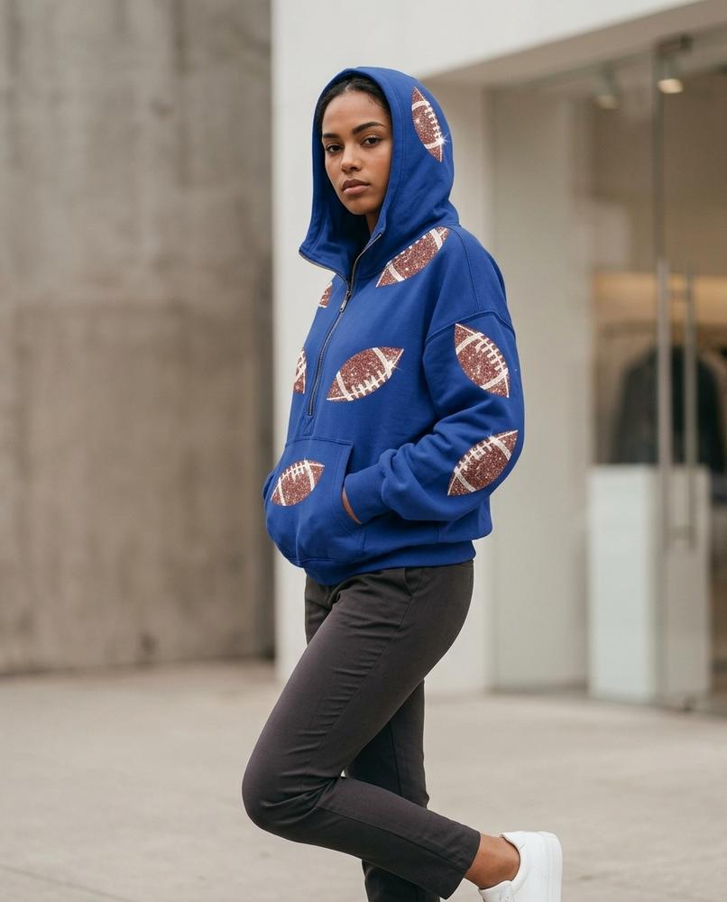 Zumieze - Lavar | Zip-Up Sequined Hoodie Women