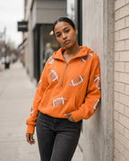 Zumieze - Lavar | Zip-Up Sequined Hoodie Women