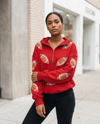Zumieze - Lavar | Zip-Up Sequined Hoodie Women