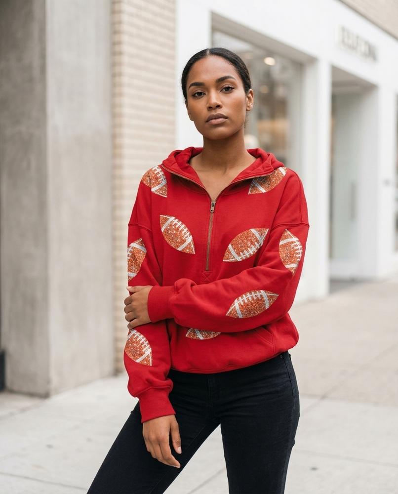 Zumieze - Lavar | Zip-Up Sequined Hoodie Women