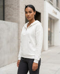 Zumieze - Lyzan | Textured Quarter-Zip Hoodie Women